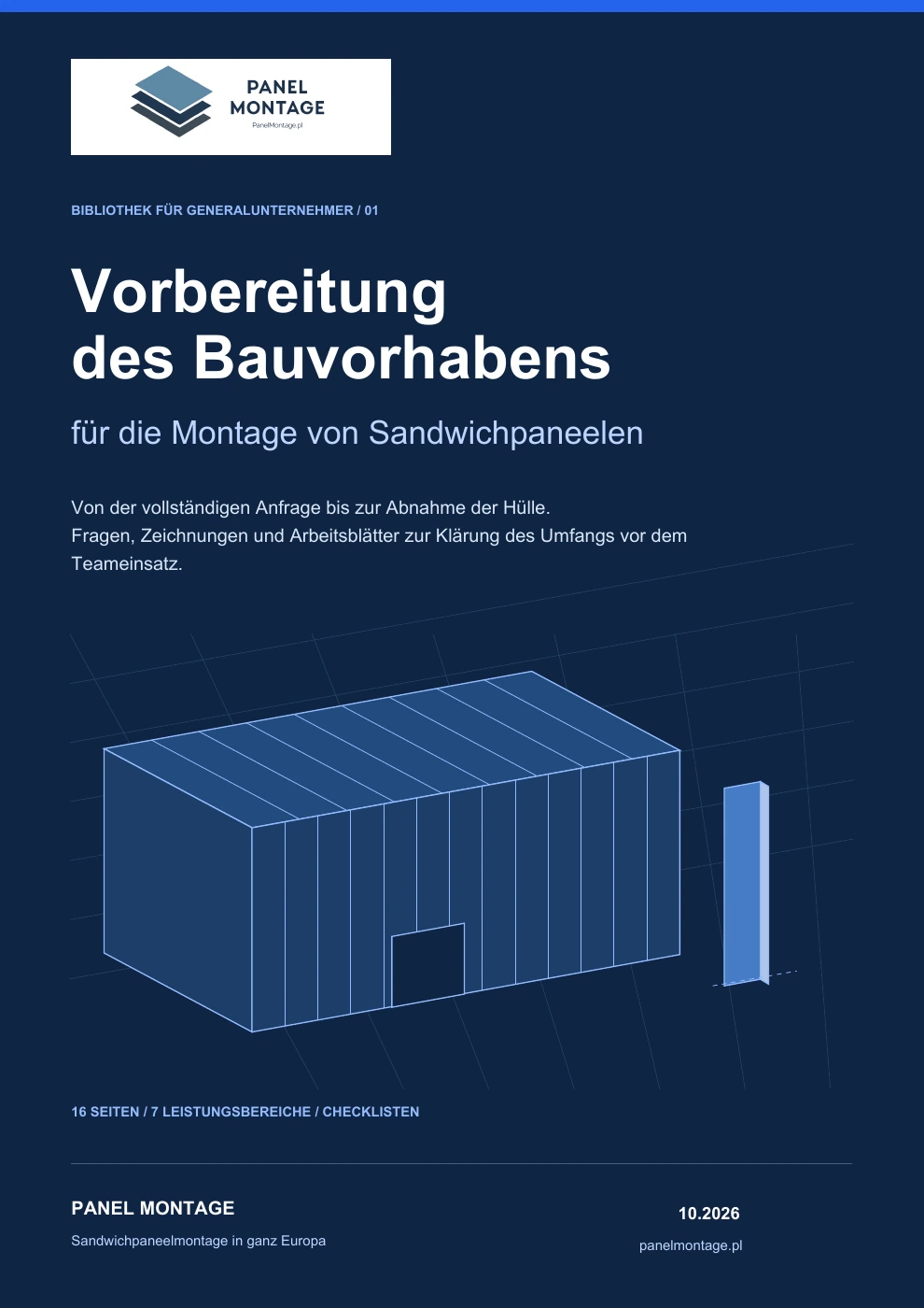 Titelseite des Leitfadens zur Bauvorbereitung